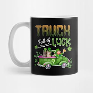 Truck Full Of Luck Cats Leprechaun Shamrock St Patrick's Day Mug